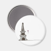Een dag in Parijs Frankrijk Magneet (Voorkant / Achterkant)