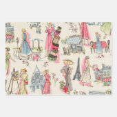 Een dag in Parijs Inpakpapier Vel (Voorkant 3)