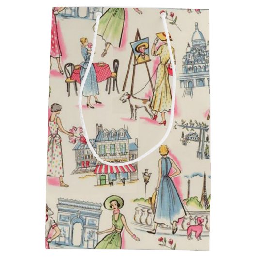 Een dag in Parijs Medium Cadeauzakje (Achterkant)