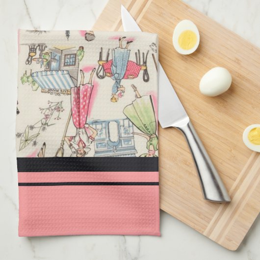 Een dag in Parijs Theedoek (Quarter Fold)