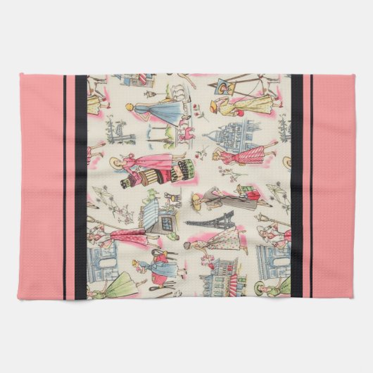 Een dag in Parijs Theedoek (Horizontaal)