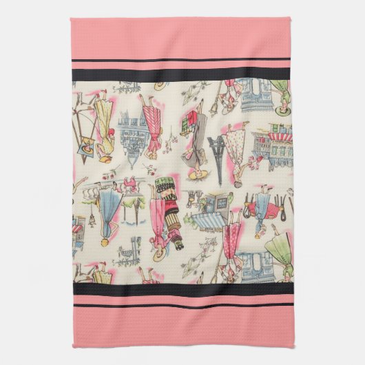 Een dag in Parijs Theedoek (Verticaal)