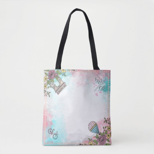 Een dag in Parijs Tote Bag (Voorkant)