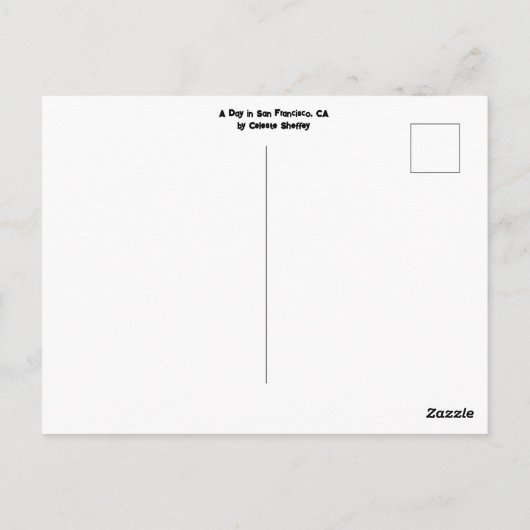 Een dag in San Francisco Briefkaart (Achterkant)