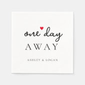 Een dag later tijdens het huwelijk servet (Voorkant)