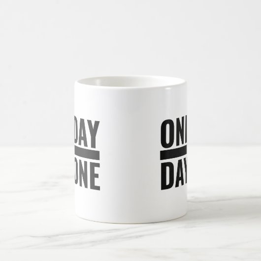 Eén dag of één dag koffiemok (Center)