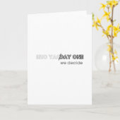 Eén dag of één dag - We beslissen Kaart (Gele Bloem)