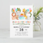 Een dag om alle feestdieren te roepen kaart (Staand voorkant)
