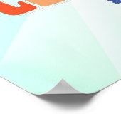 Een dag om grafisch vet Schattige te leren Poster (Hoek)