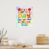 Een dag om grafisch vet Schattige te leren Poster (Keuken)