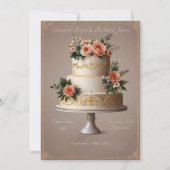 Een dag om te onthouden Trouwtaart bruiloft Kaart (Voorkant)