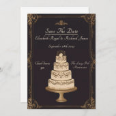 Een dag om te onthouden Trouwtaart bruiloft Kaart (Voorkant / Achterkant)