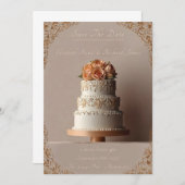 Een dag om te onthouden Trouwtaart bruiloft Kaart (Voorkant / Achterkant)