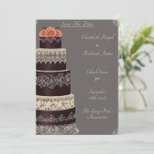 Een dag om te onthouden Trouwtaart bruiloft Kaart (Staand voorkant)