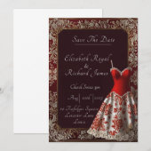 Een dag om trouwjurk te onthouden kaart (Voorkant / Achterkant)