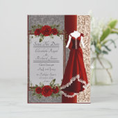 Een dag om trouwjurk te onthouden kaart (Staand voorkant)