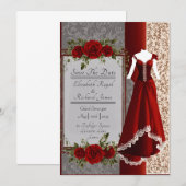 Een dag om trouwjurk te onthouden kaart (Voorkant / Achterkant)