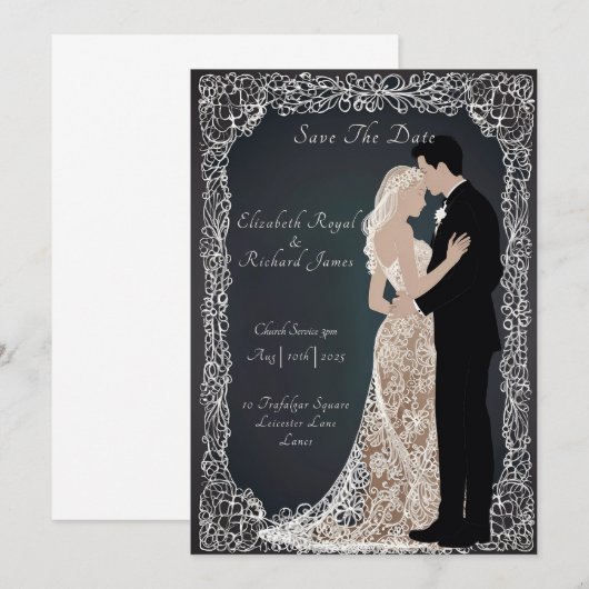 Een dag om trouwjurk te onthouden kaart (Voorkant / Achterkant)