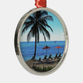 Een dag onder de palmboom metalen ornament (Rechts)