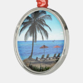 Een dag onder de palmboom metalen ornament (Links)
