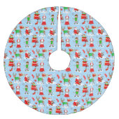 Een dag op de Noordpool tijdens Kerstmis Kerstboom Rok (Voorkant)