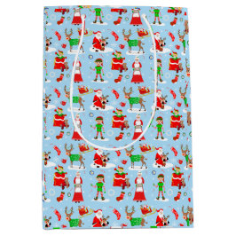 Een dag op de Noordpool tijdens Kerstmis Medium Cadeauzakje