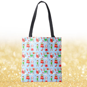 Een dag op de Noordpool tijdens Kerstmis Tote Bag