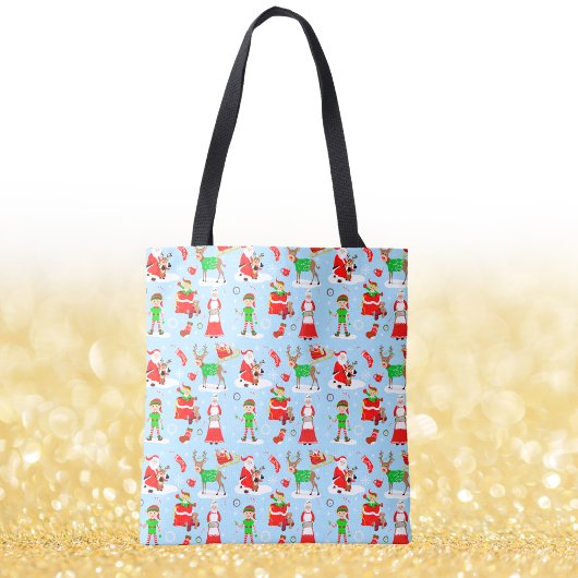 Een dag op de Noordpool tijdens Kerstmis Tote Bag