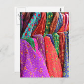 Een dag op de weefselmarkt briefkaart (Voorkant / Achterkant)