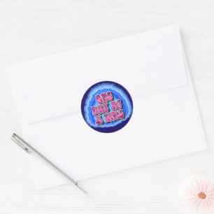 Eén Dag Op Een Keer Geode 12 Stappen AA Herstelsle Ronde Sticker