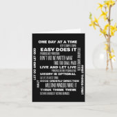 Een dag op een moment inspirerende herstel soberhe kaart (Gele Bloem)