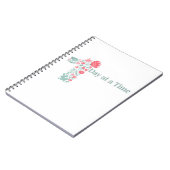 Een dag op een tijd Bloemen Dagelijkse Positieve G Notitieboek (Linkerzijde)