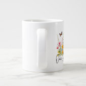 Een dag op een tijd Inspirerend Quote Wildflowers Grote Koffiekop (Achterkant)