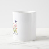 Een dag op een tijd Inspirerend Quote Wildflowers Grote Koffiekop (Voorkant)