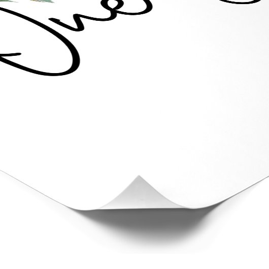 Een dag op een tijd Inspirerend Quote Wildflowers Perfect Poster (Hoek)