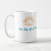 Een dag op een tijd koffie Mok nuchter leven 15oz (Links)