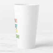 Een dag op een tijd Motivatie Latte Mok (Voorkant)