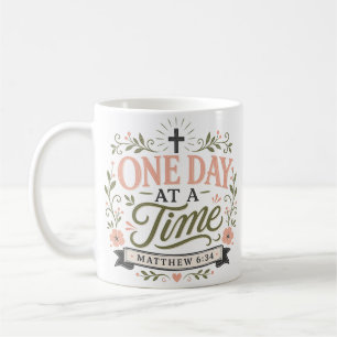 Eén Dag Op Een Tijd Religieus Christelijke Quote Koffiemok