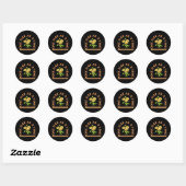 Eén Dag Op Een Tijd Ronde Sticker (Vel)