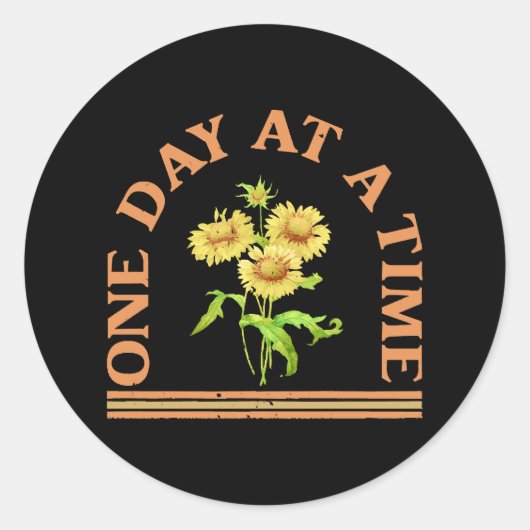 Eén Dag Op Een Tijd Ronde Sticker (Voorkant)
