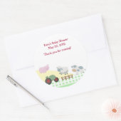 Een dag op het Boerderij Baby shower Favor Sticker (Envelop)