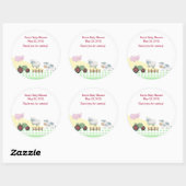 Een dag op het Boerderij Baby shower Favor Sticker (Vel)