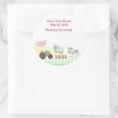 Een dag op het Boerderij Baby shower Favor Sticker (Tas)