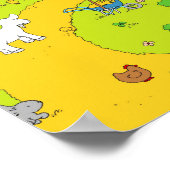 Een dag op het Boerderij (panorama) Poster (Hoek)