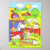 Een dag op het Boerderij Poster (Voorkant)