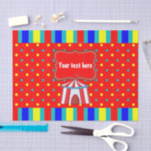 Een dag op het circus kinderfeestje gepersonalisee tissuepapier (Craft)