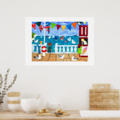 Een dag op het Poster van de Seaside (Keuken)