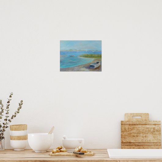 EEN DAG OP HET Poster WATER (Keuken)