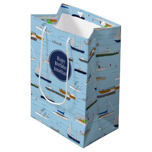 Een dag op het rivieroevermeer medium cadeauzakje (Voorkant Gekanteld)