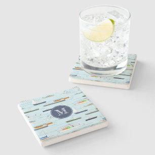 Een dag op het rivieroevermeer stenen onderzetter